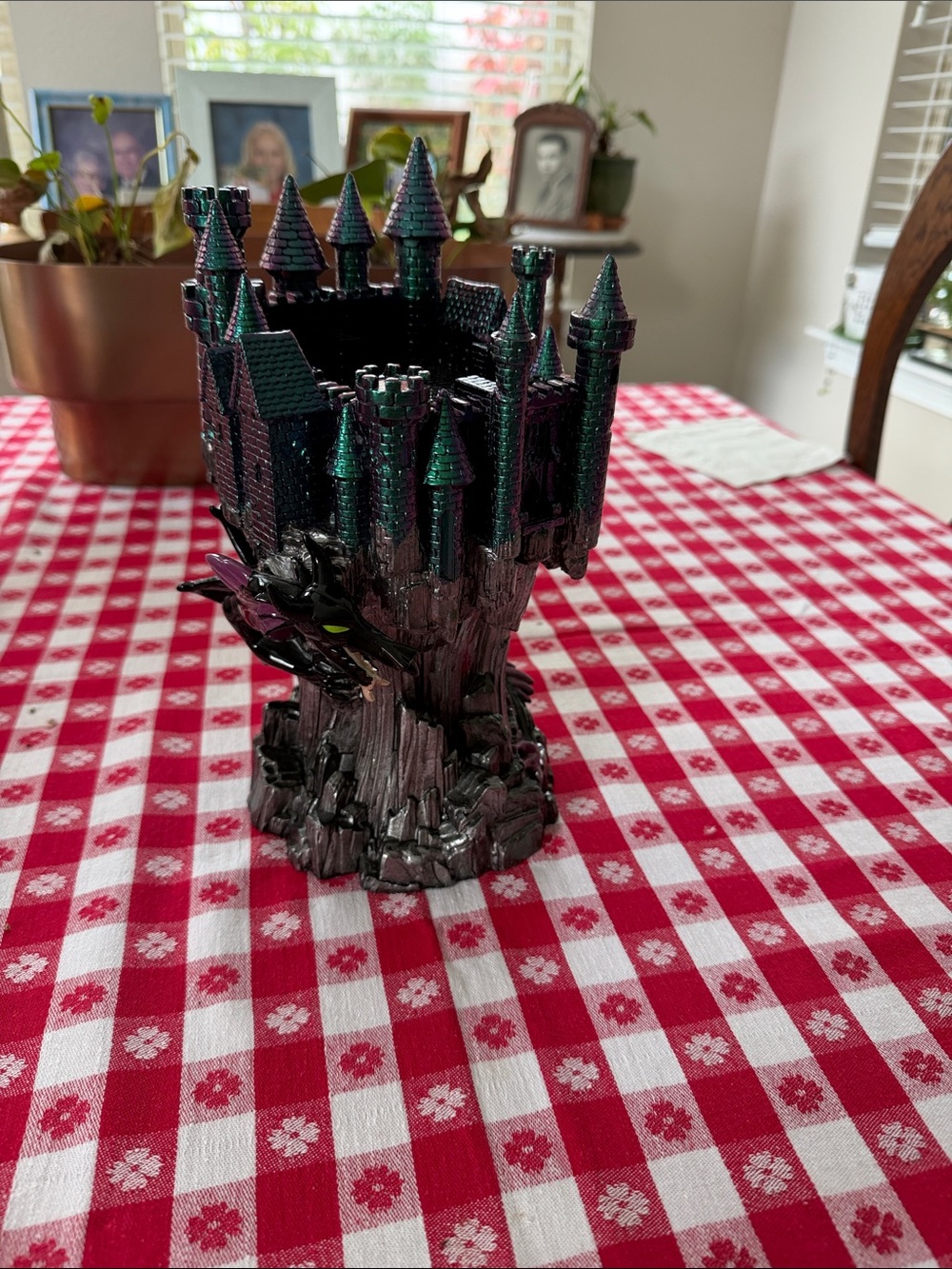 Disney’s maleficent Black and Green Glitter Castle Figurine